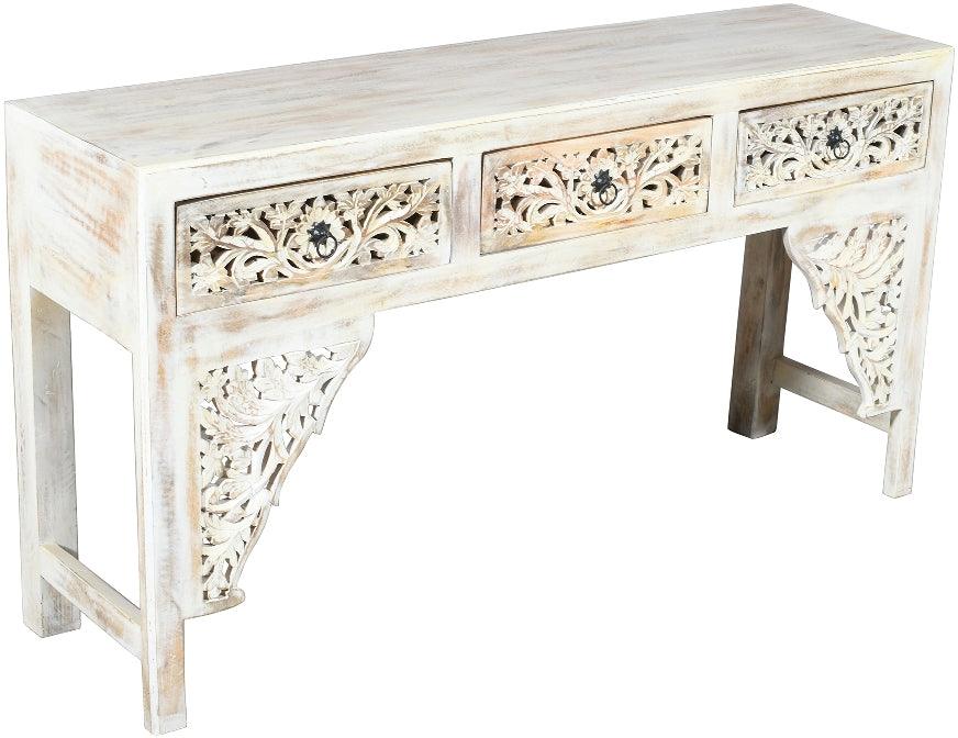 Antique 2 Drawer Console Table - Furniture Castle