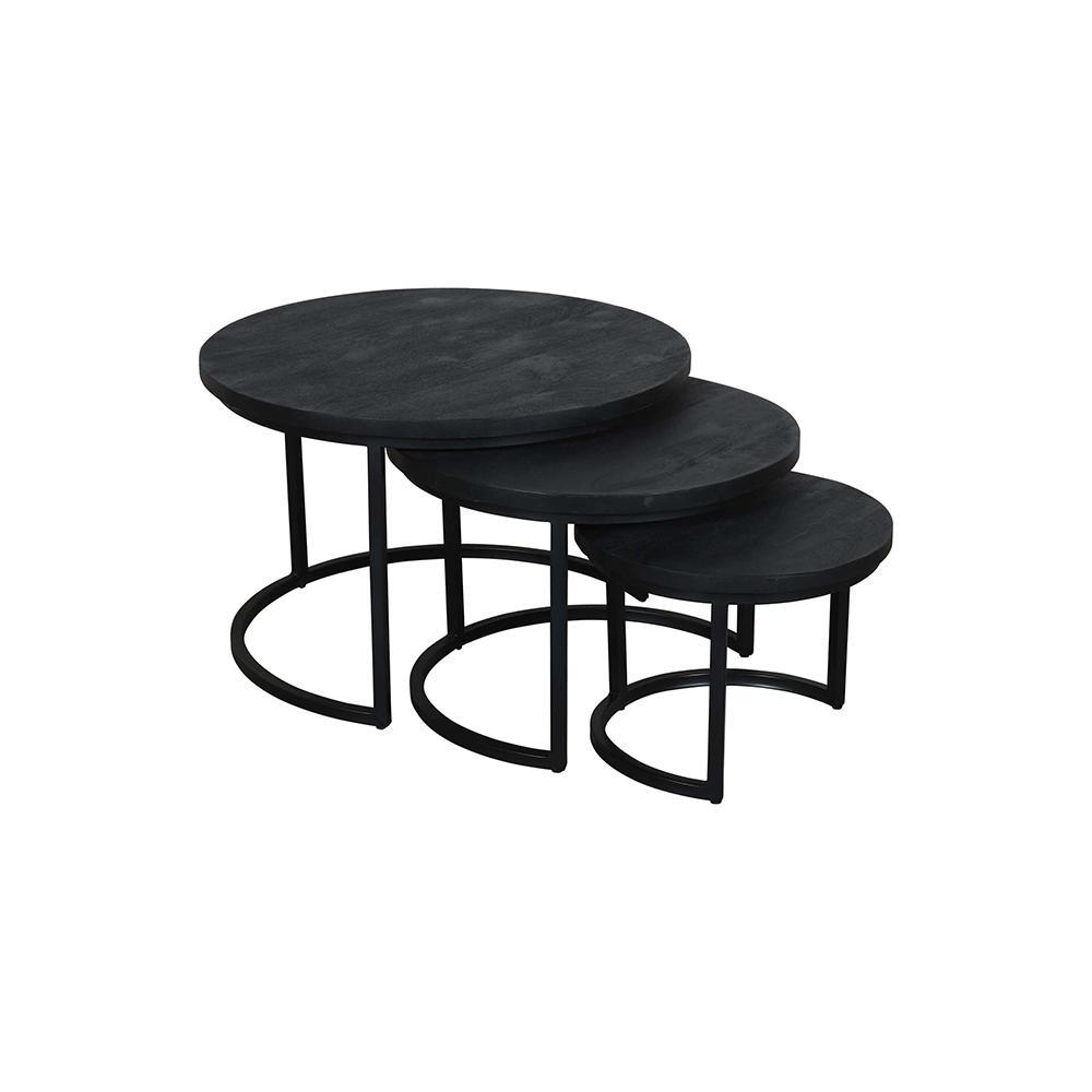 Antonio Stool Set Of 3 - L73 X W73 X H48 - Furniture Castle