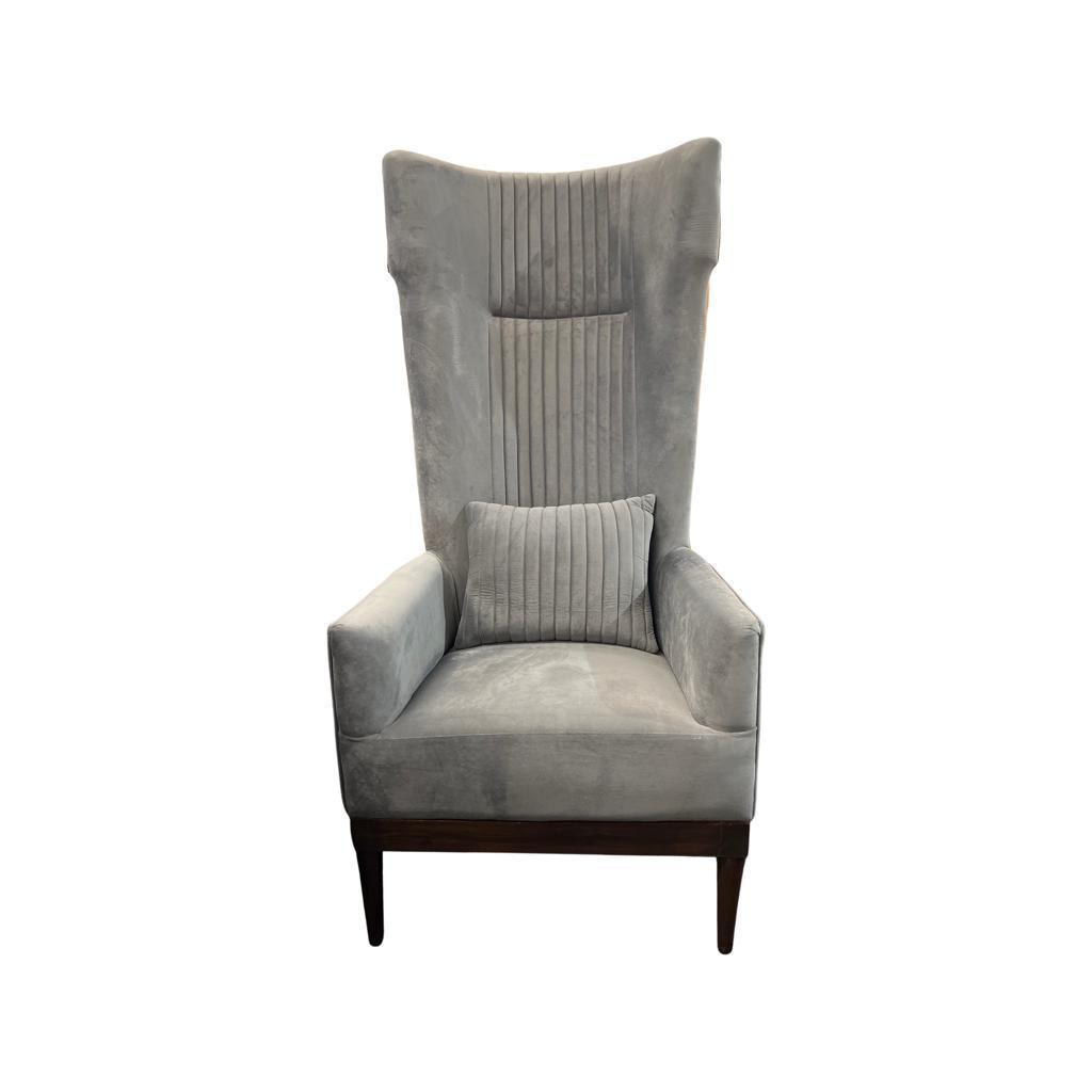Arison Chair With Puffy Upholstered High Back Wing King Chair - Furniture Castle