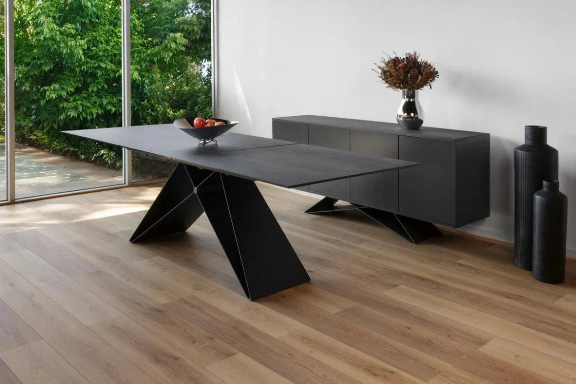 Arto Extension Dining Table Shadow Grey - Furniture Castle