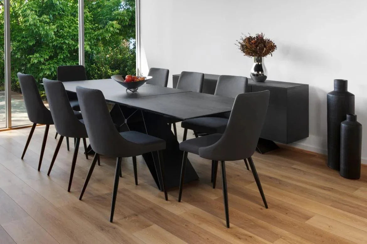 Arto Extension Dining Table Shadow Grey - Furniture Castle