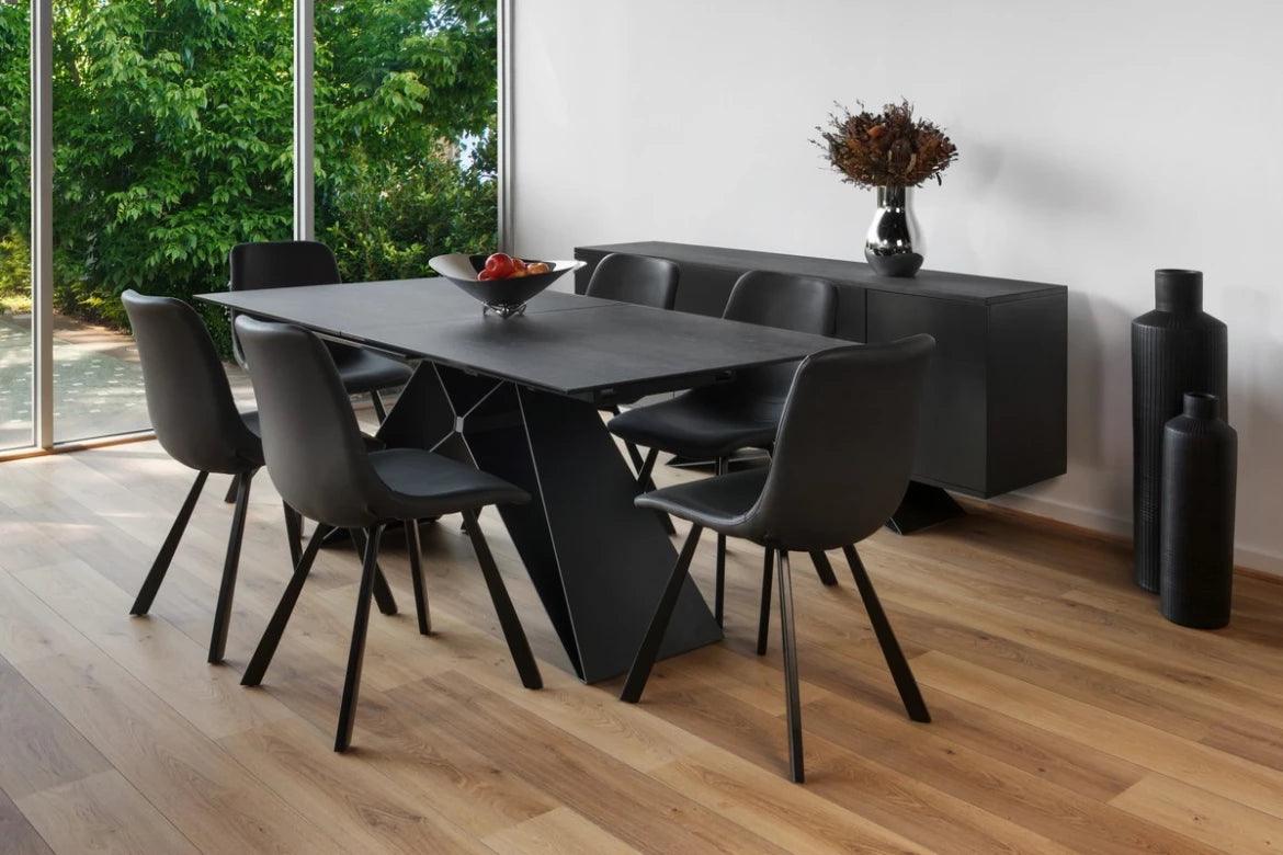 Arto Extension Dining Table Shadow Grey - Furniture Castle