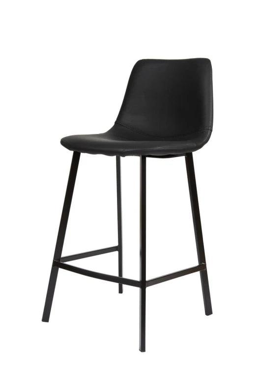 Boss Bar Stool Black Set of 2 - Furniture Castle