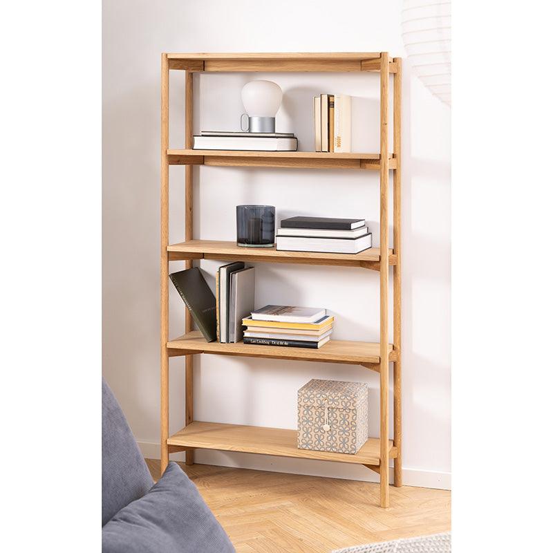 Braidwood Shelving Unit 86cm - Natural Oak - Furniture Castle