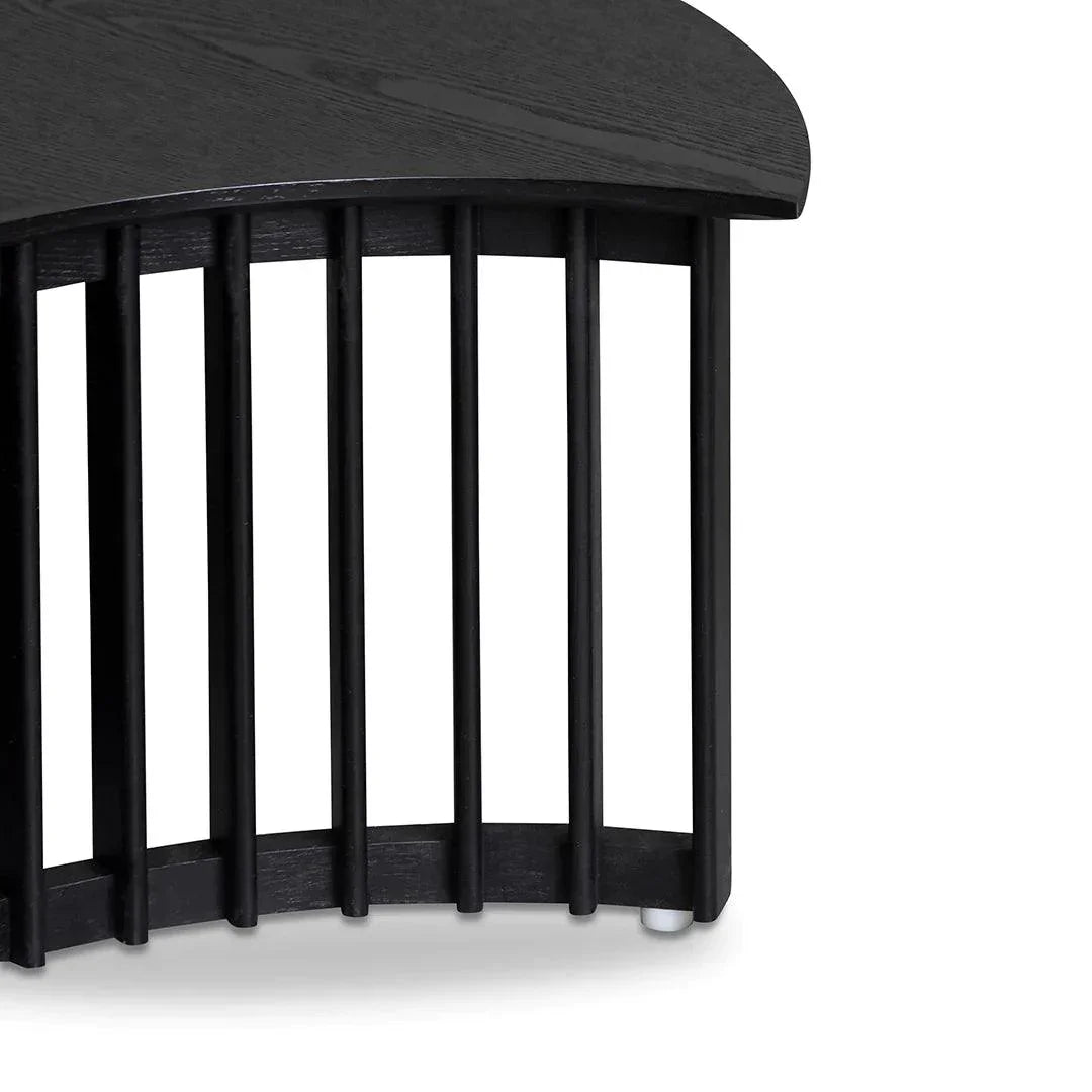 Bruce Cut-Out Set Of Tables - Black - Furniture Castle