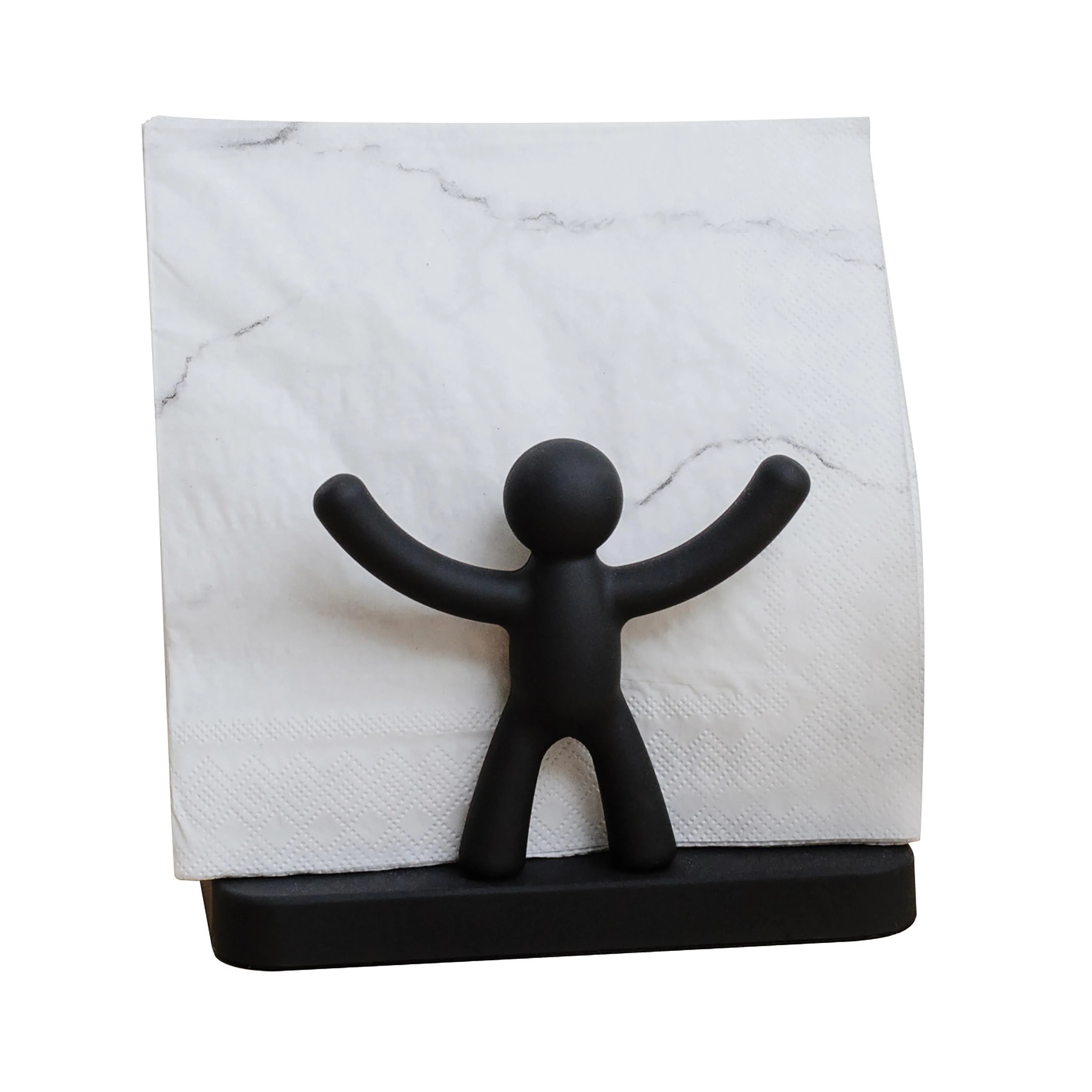 Buddy Napkin Holder Black - Furniture Castle