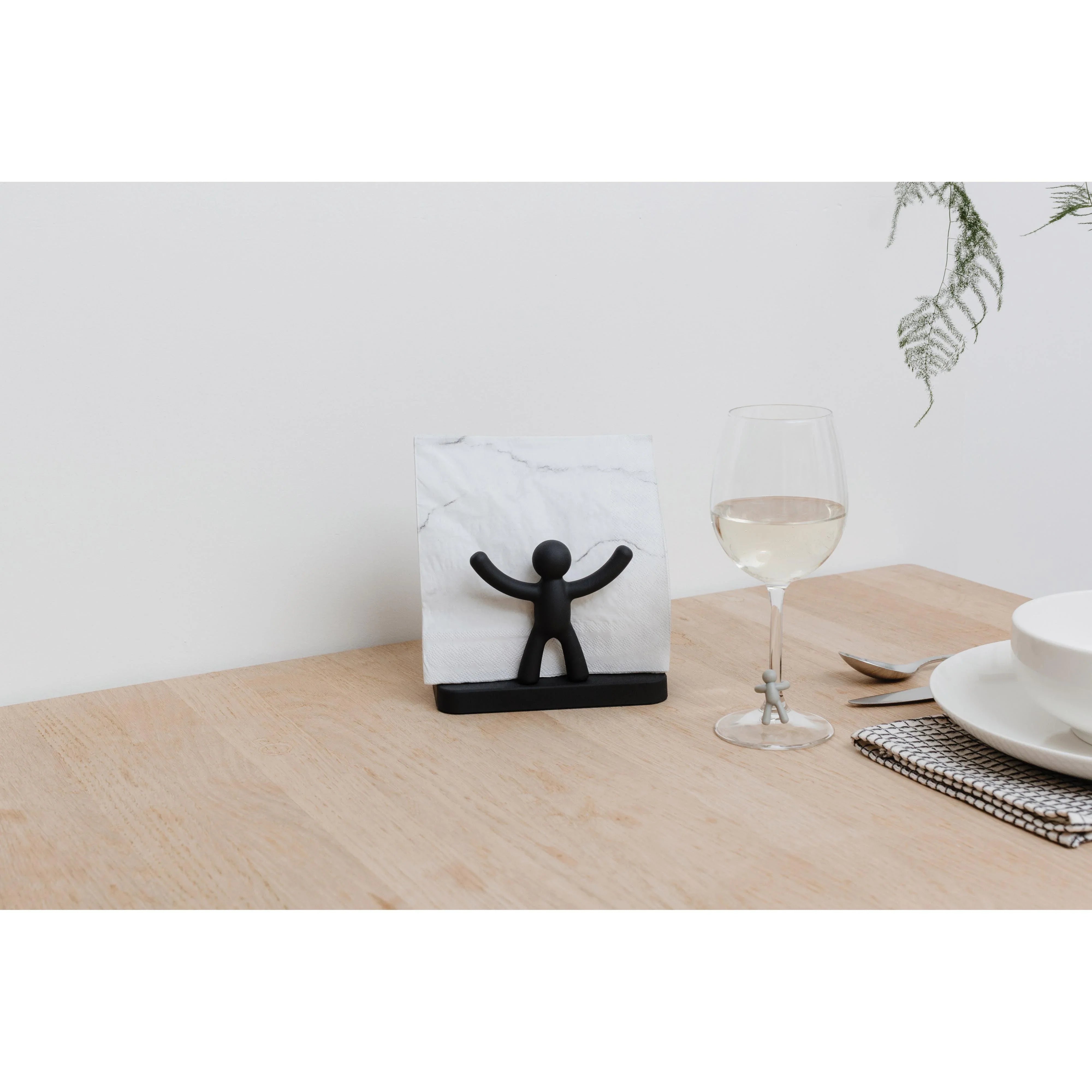 Buddy Napkin Holder Black - Furniture Castle