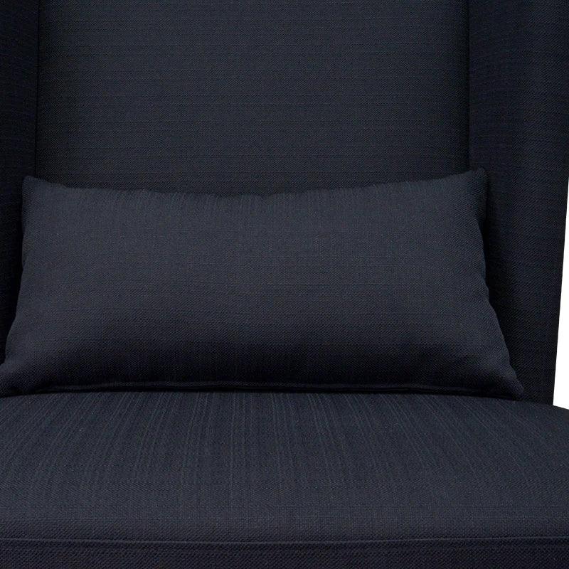 California Lounge Chair in Black Fabric - Furniture Castle