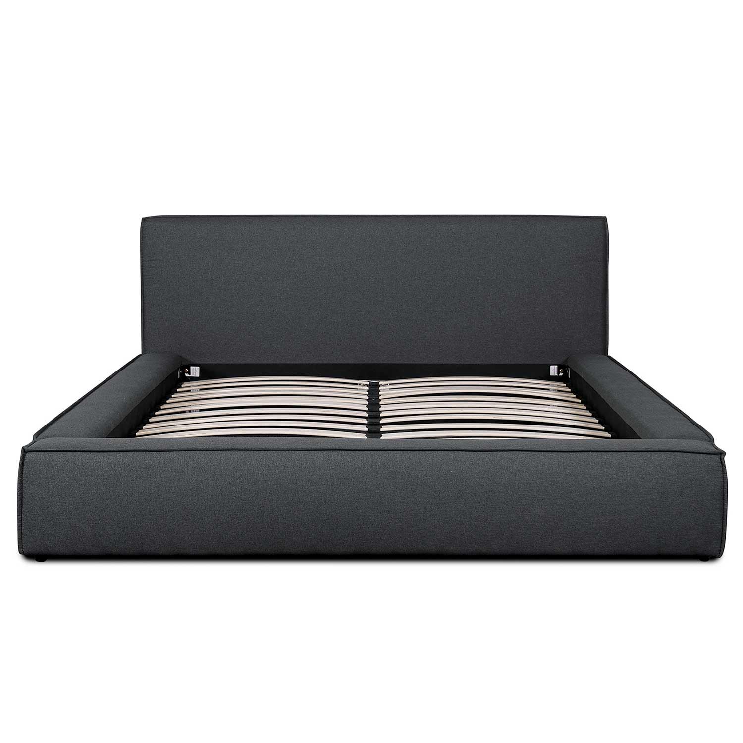 CBD2998-YO - Queen Bed frame in Fossil Grey Fabric - Furniture Castle