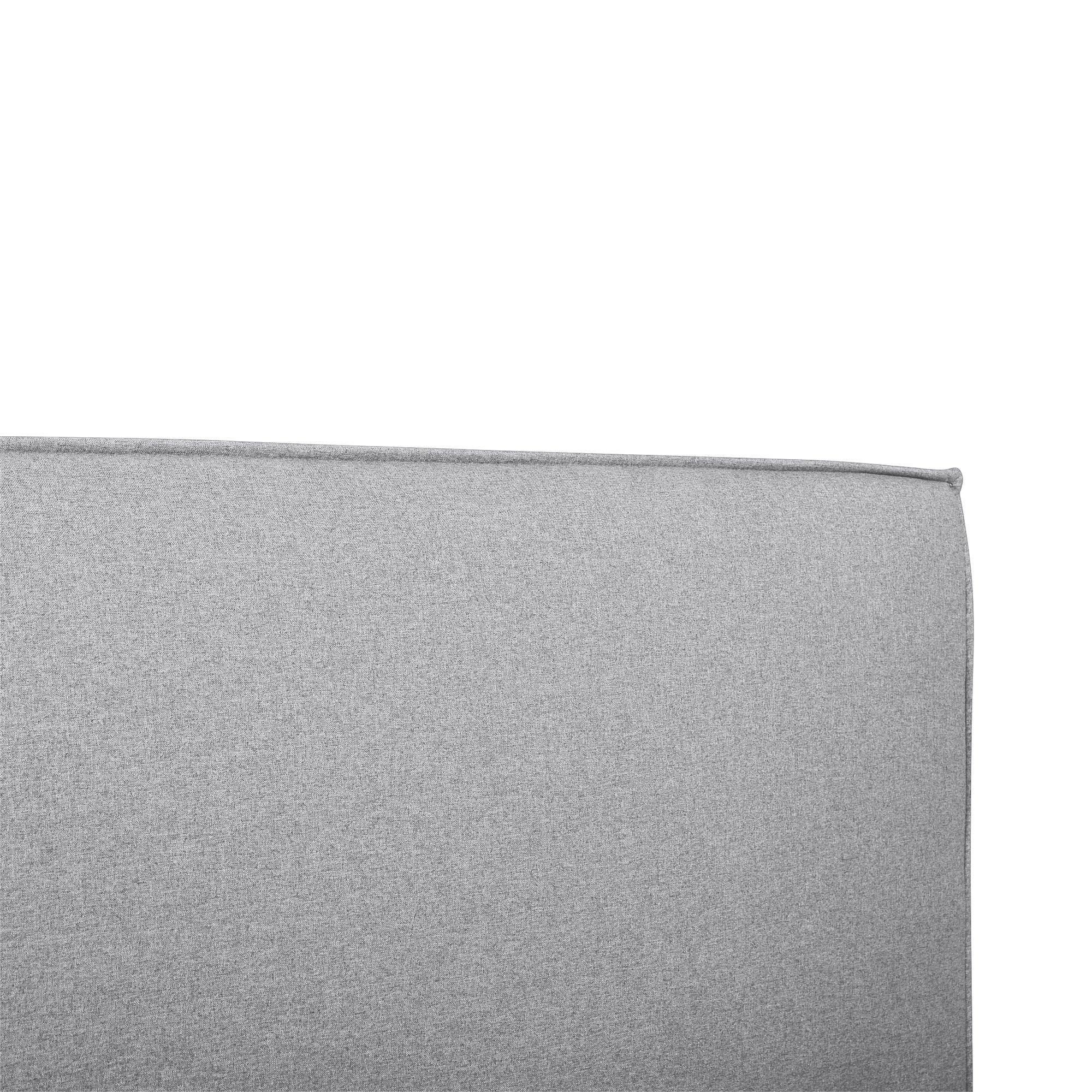 CBD2999-YO - King Bed Frame - Pearl Grey Fabric - Furniture Castle