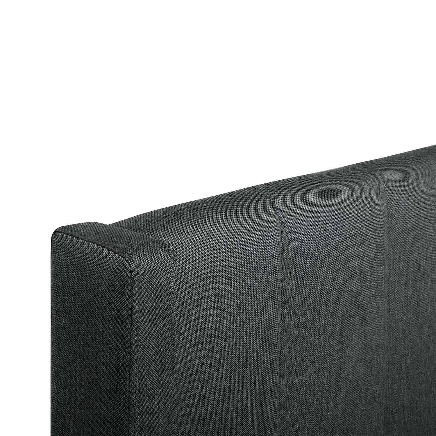 CBD6021-YO - Fabric King Bed in Charcoal Grey with Storage - Furniture Castle