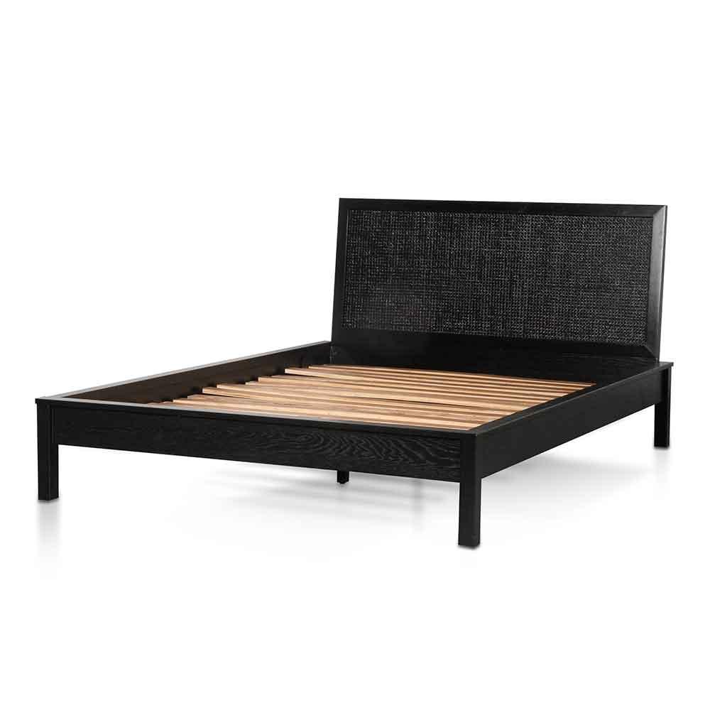 CBD6464-CU Wooden Queen Sized Bed Frame - Black - Furniture Castle
