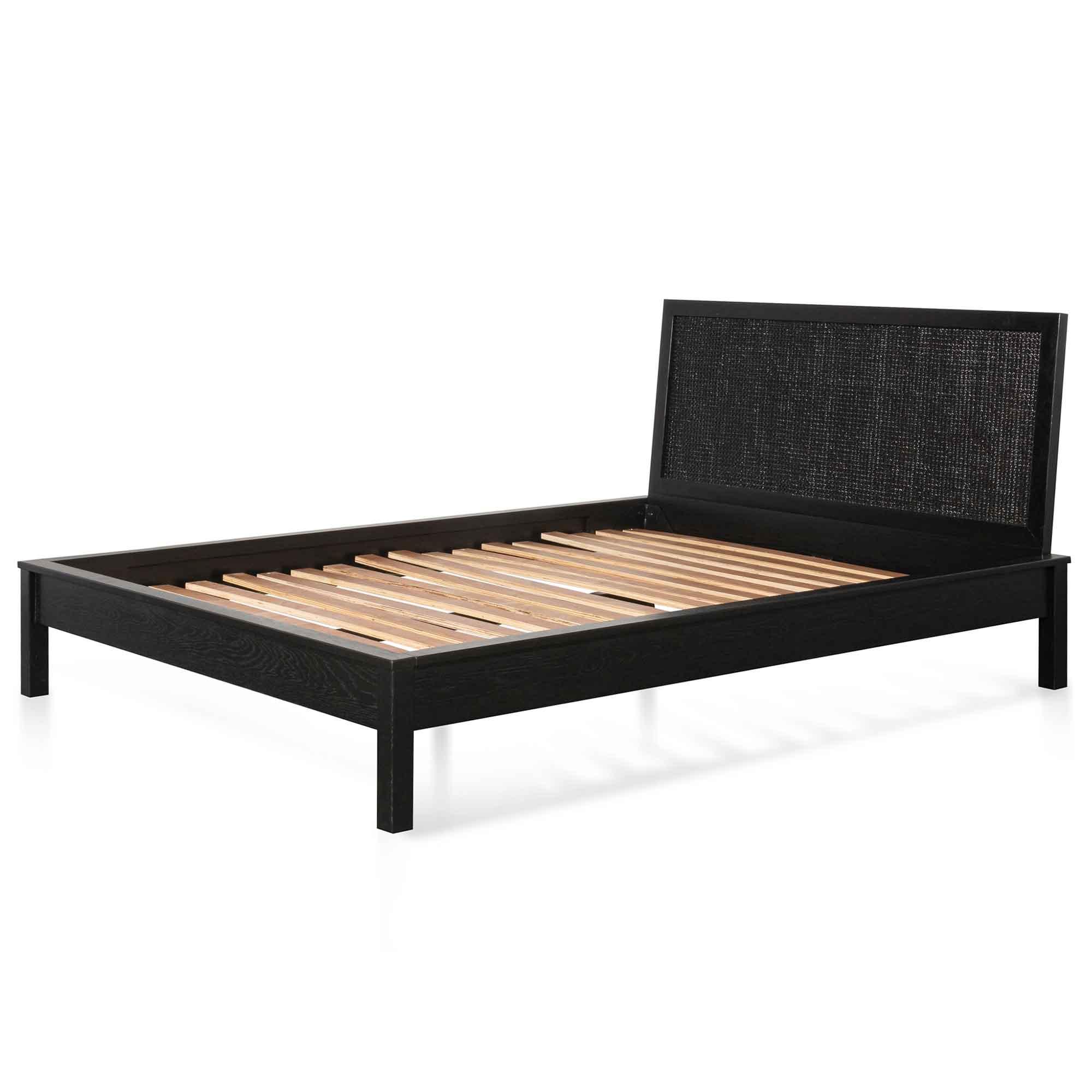 CBD6464-CU Wooden Queen Sized Bed Frame - Black - Furniture Castle
