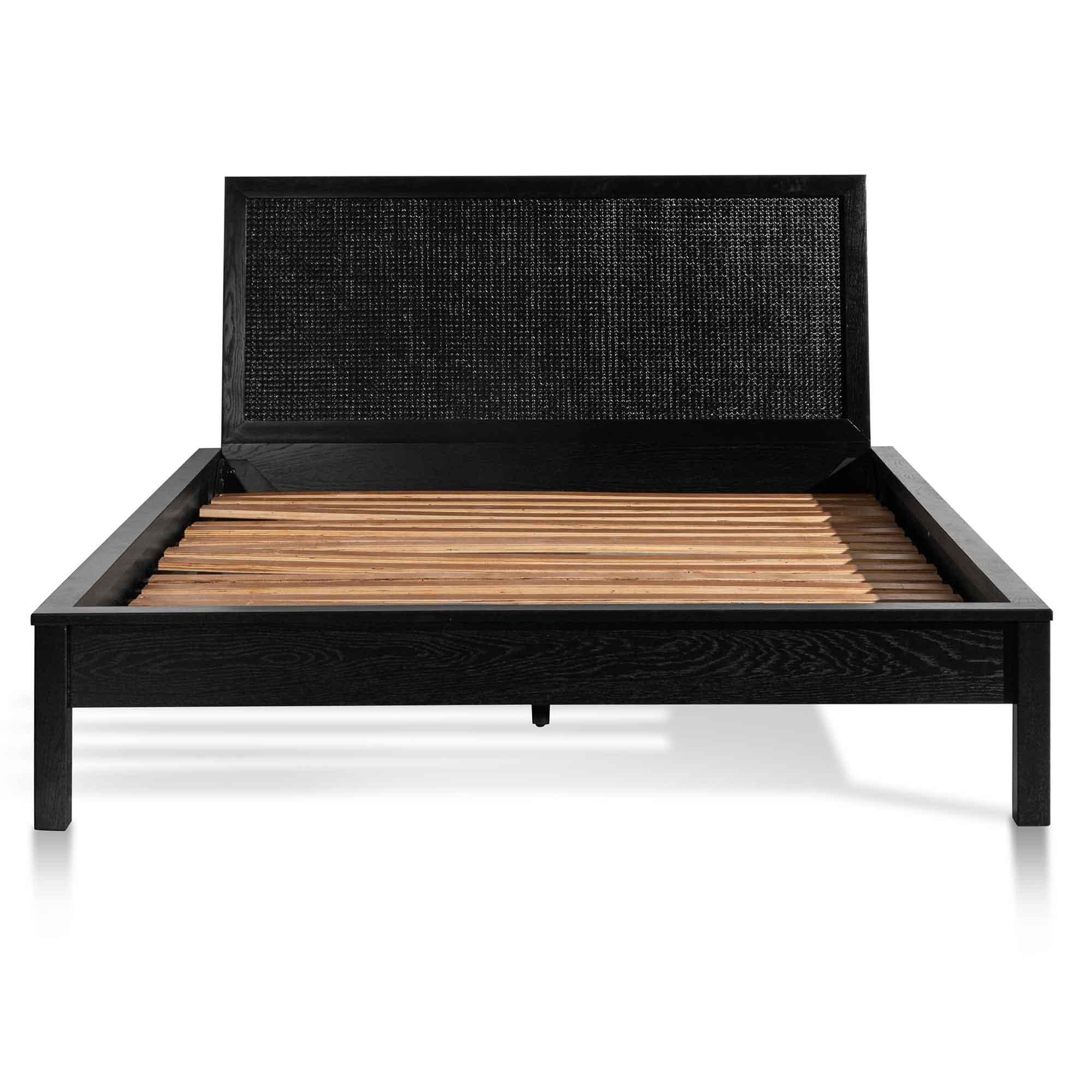 CBD6464-CU Wooden Queen Sized Bed Frame - Black - Furniture Castle