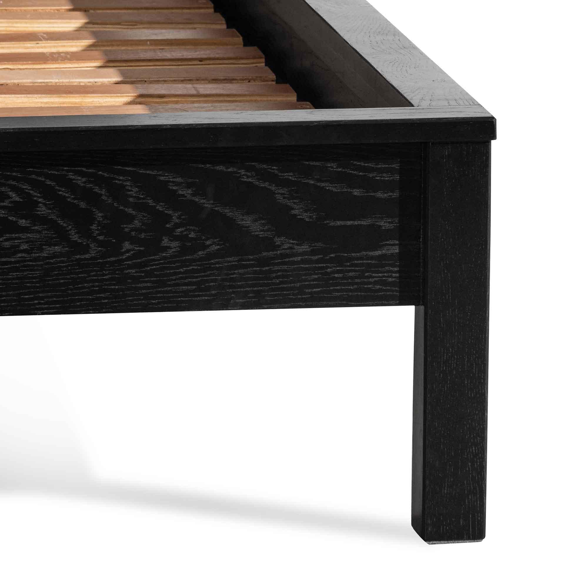 CBD6464-CU Wooden Queen Sized Bed Frame - Black - Furniture Castle