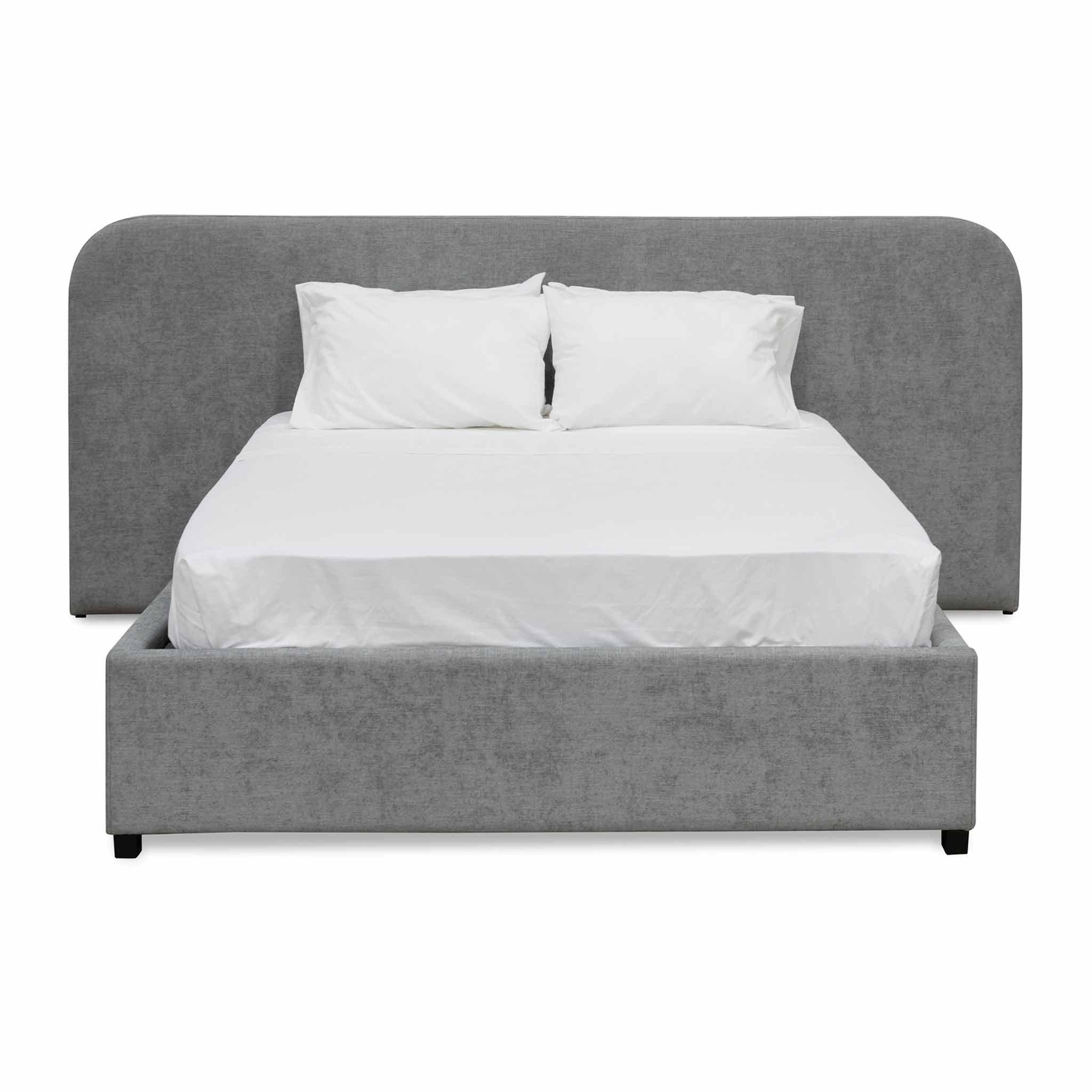 CBD6589-MI King Bed Frame - Flint Grey - Furniture Castle