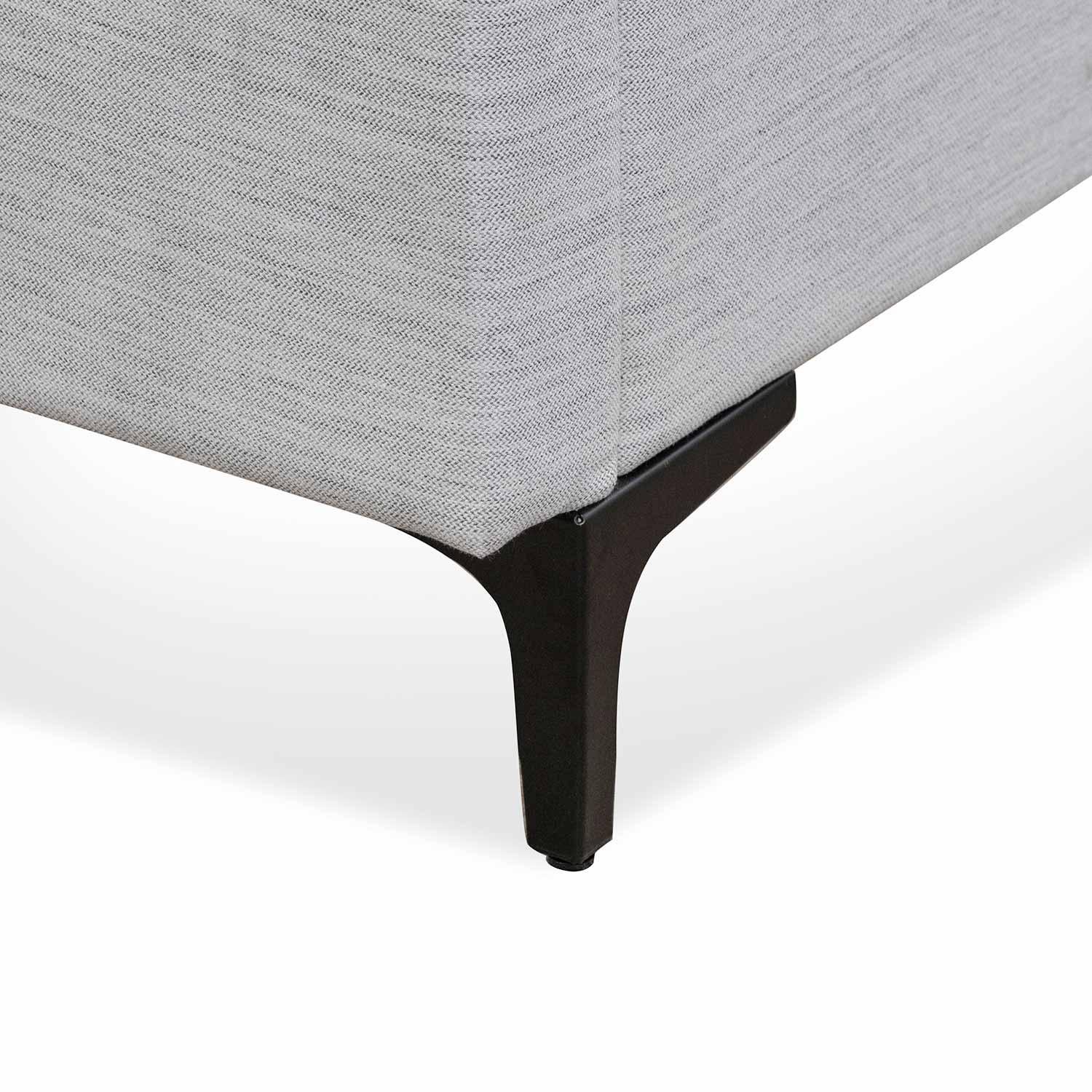 CBD6637-YO Fabric Queen Bed - Pearl Grey - Furniture Castle