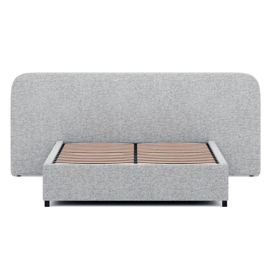 CBD6926-MI King Sized Bed Frame - Pepper Boucle with Storage - Furniture Castle