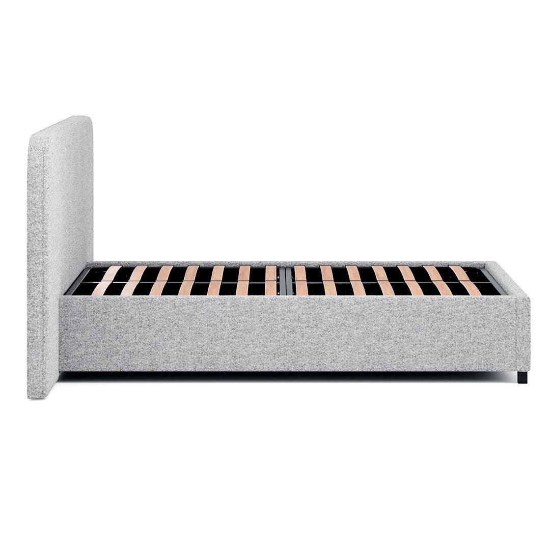 CBD6926-MI King Sized Bed Frame - Pepper Boucle with Storage - Furniture Castle