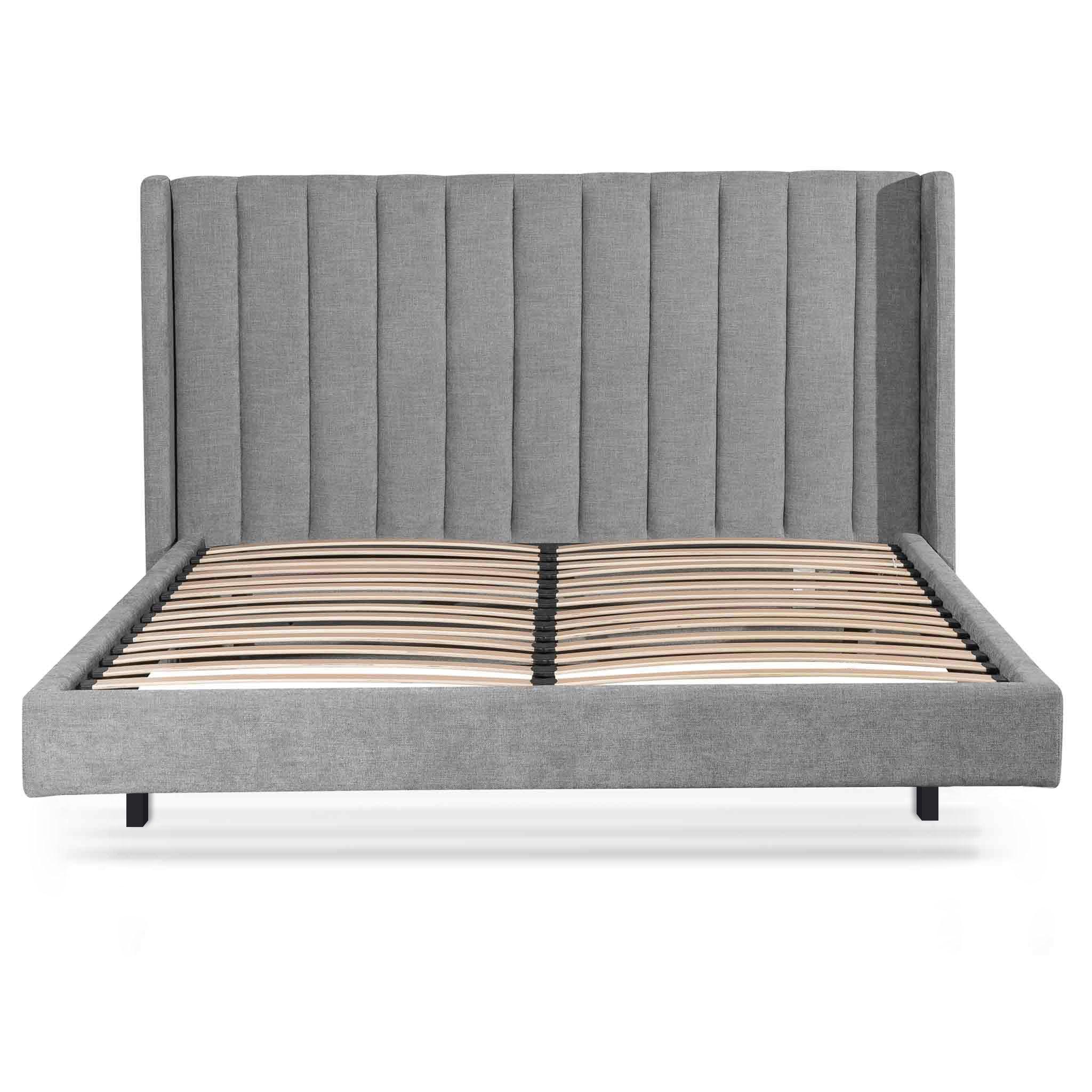 CBD8089-MI Queen Bed Frame - Flint Grey - Furniture Castle