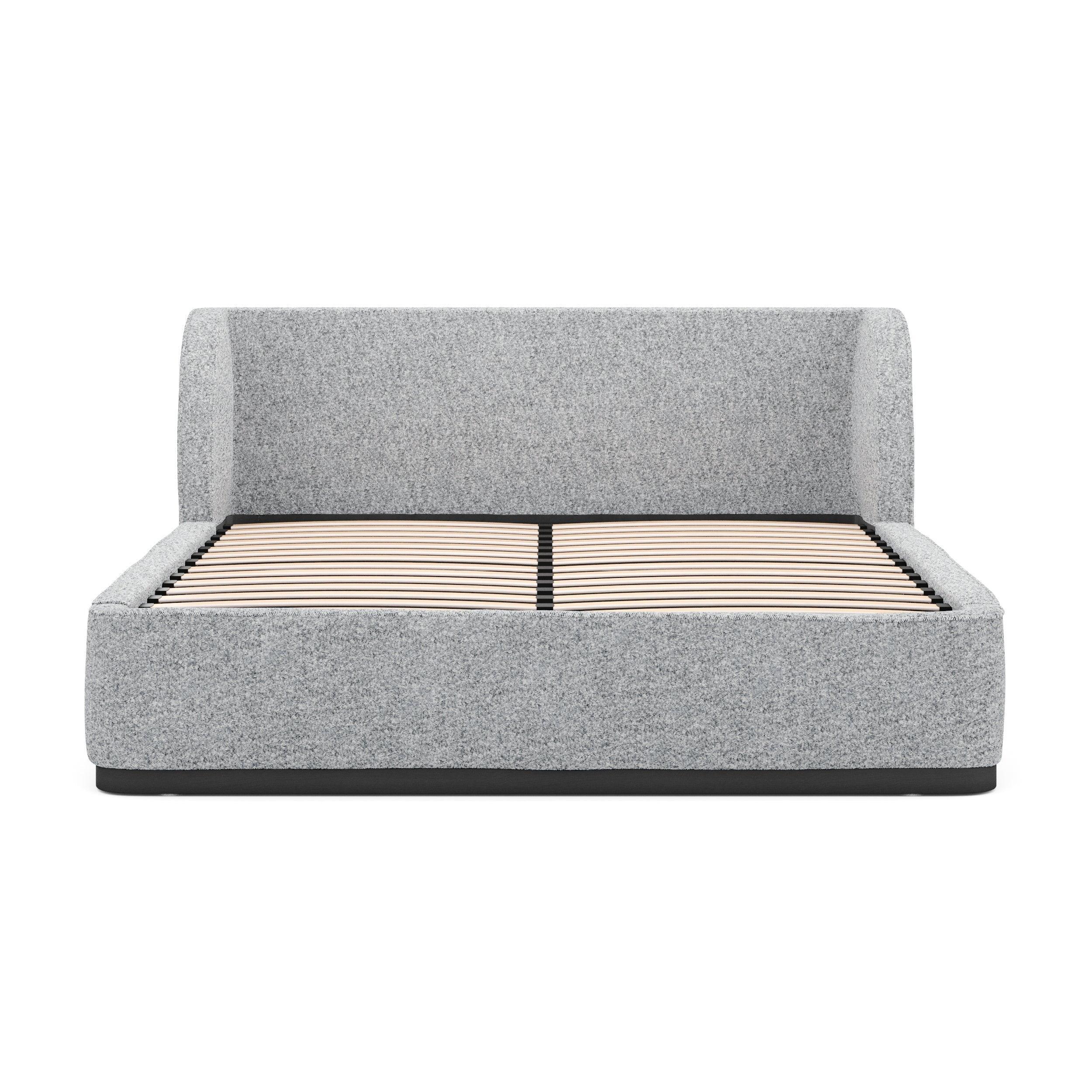 CBD8091-MI King Bed Frame - Pepper Boucle - Furniture Castle