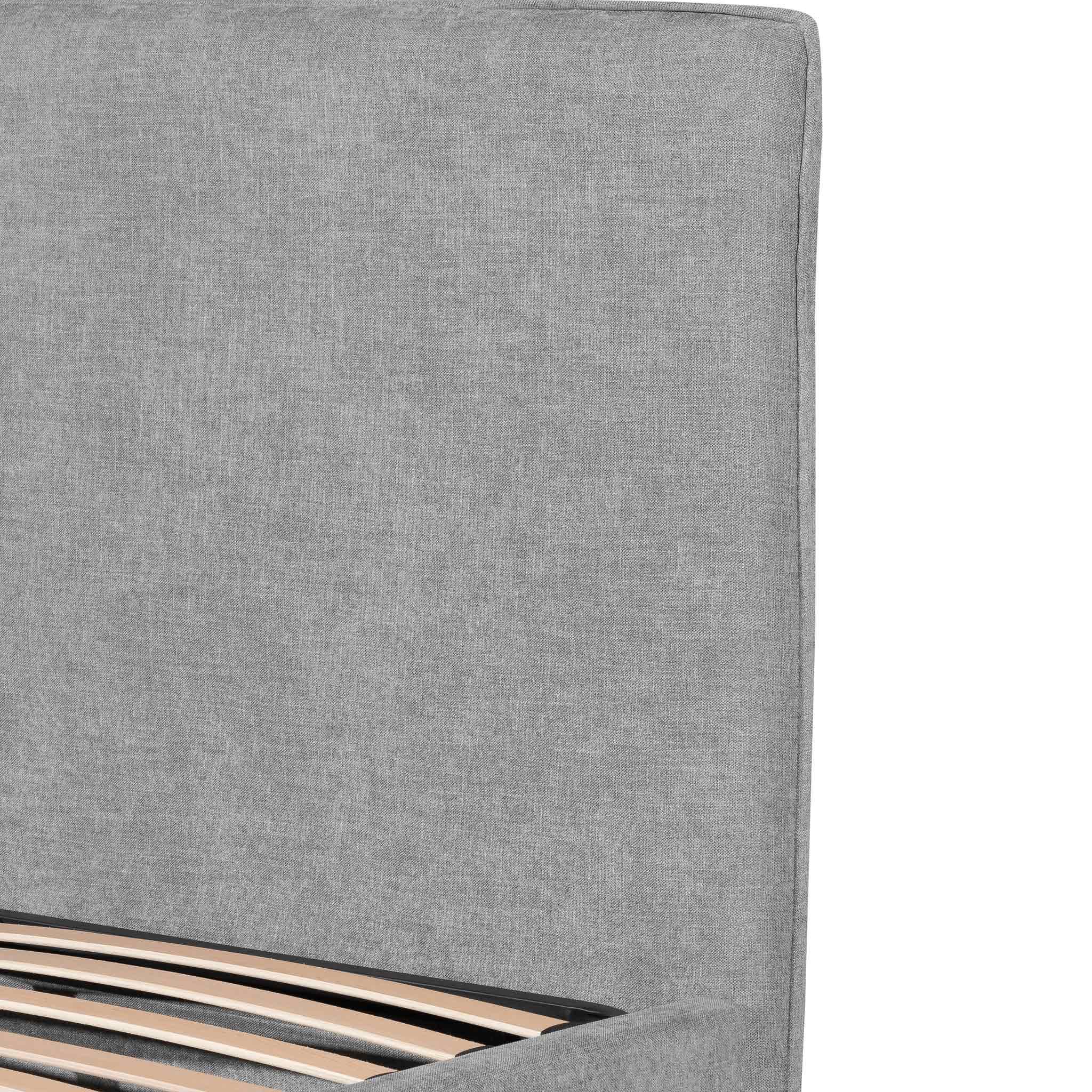 CBD8093-MI King Bed Frame - Flint Grey - Furniture Castle