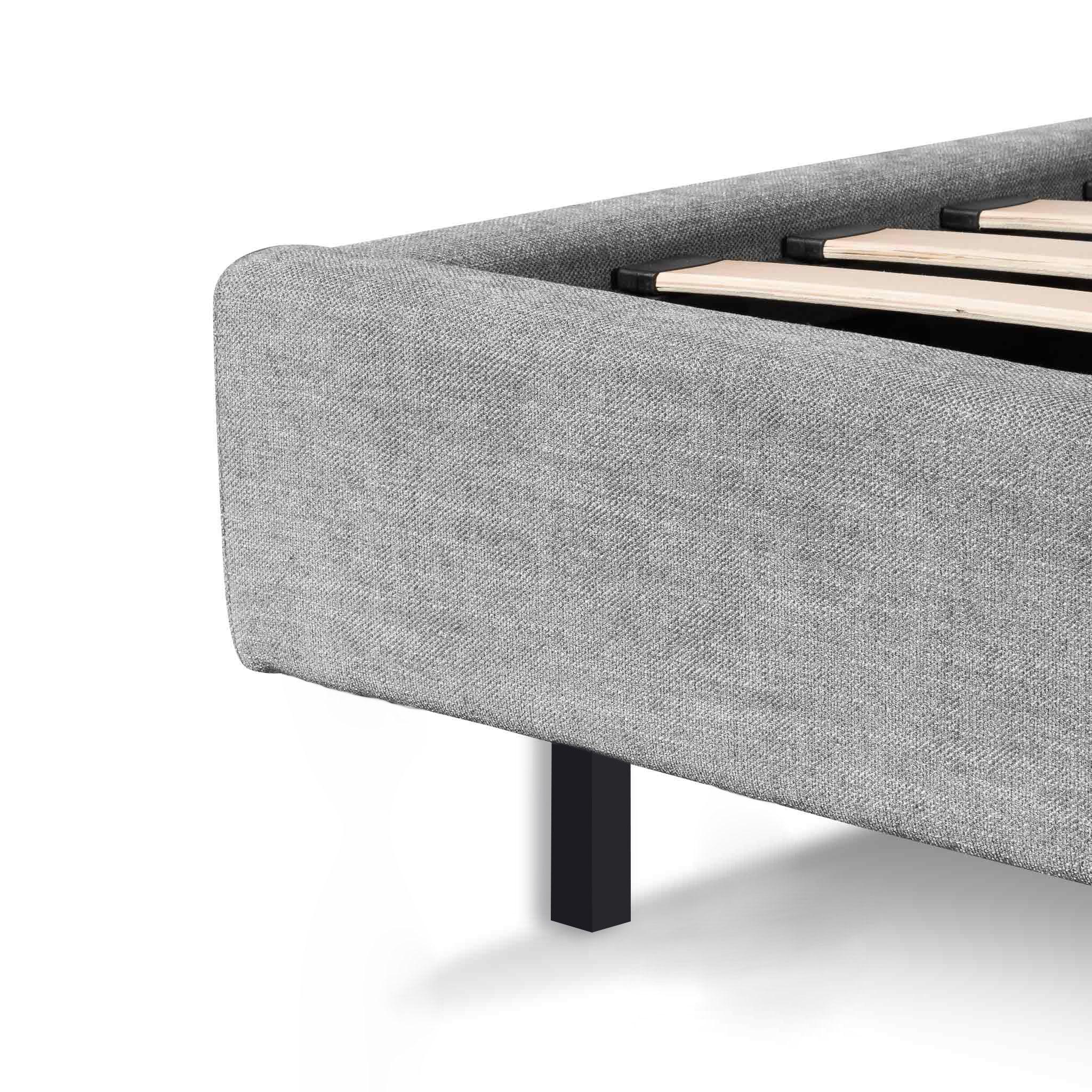 CBD8093-MI King Bed Frame - Flint Grey - Furniture Castle