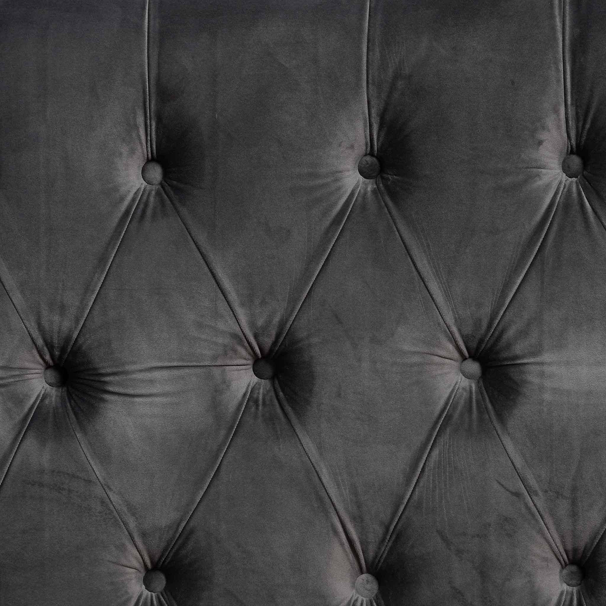 CBD8098-MI King Bed Frame - Charcoal Velvet - Furniture Castle
