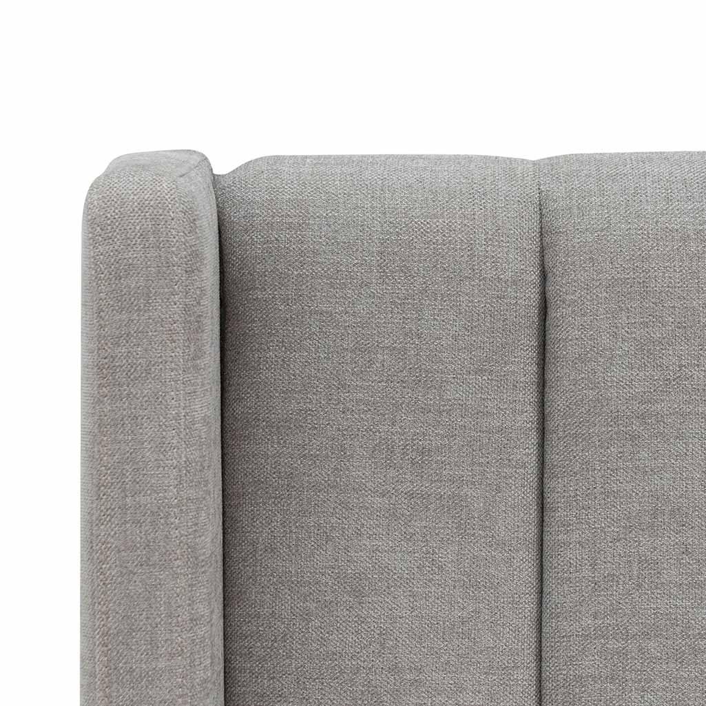 CBD8108-MI Wide Base Queen Sized Bed Frame - Oyster Beige - Furniture Castle