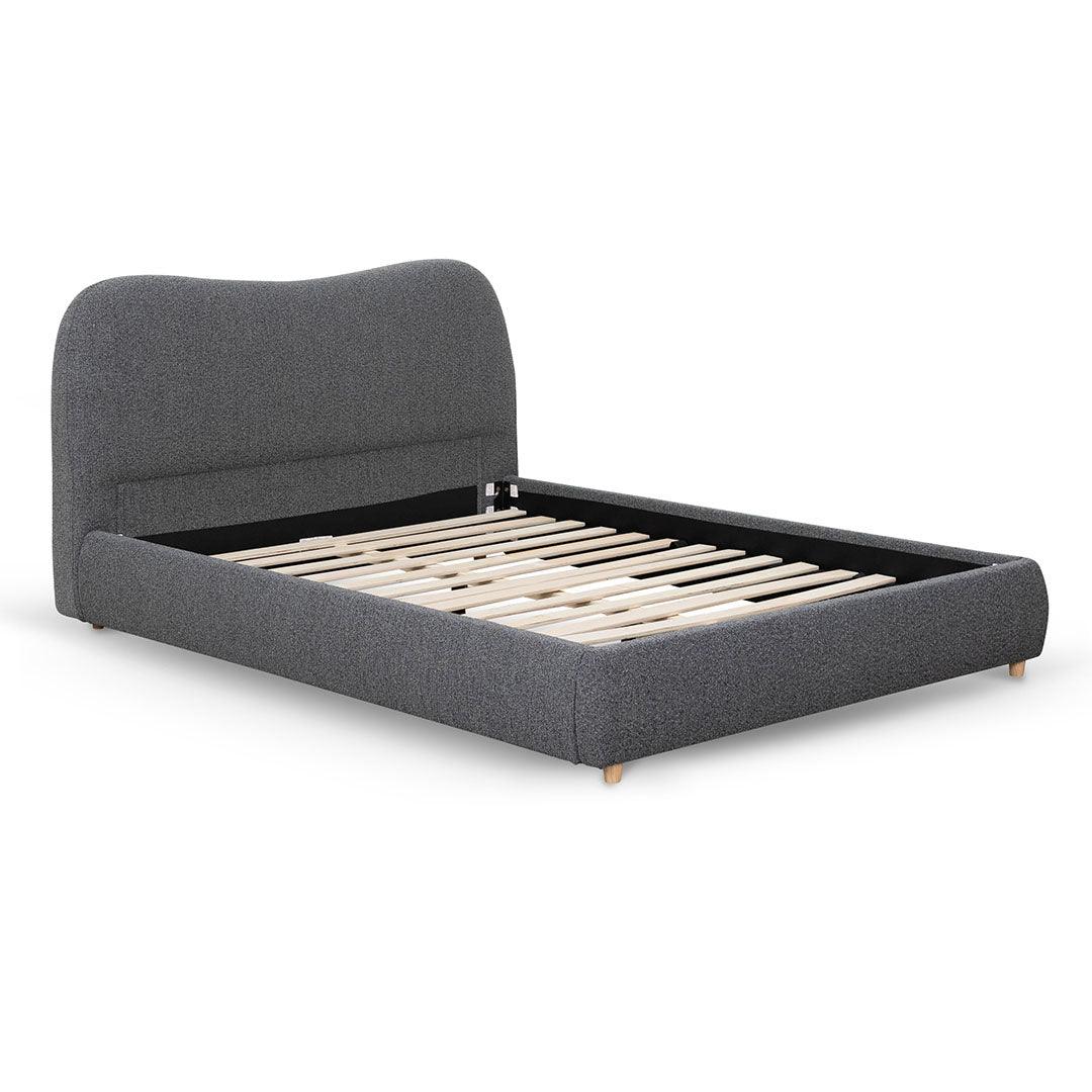 CBD8148-YO Queen Bed Frame - Charcoal Boucle - Furniture Castle