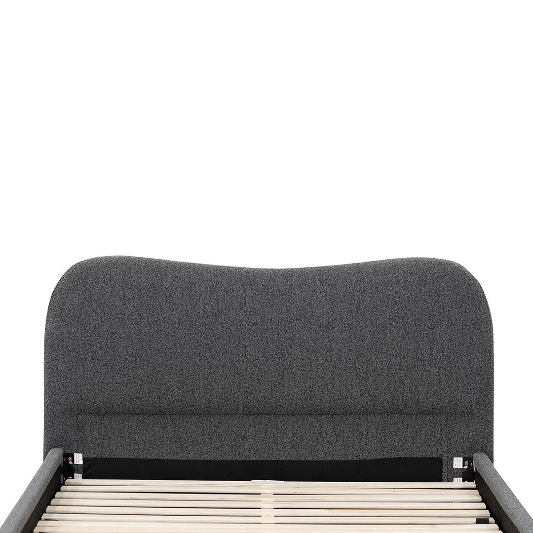 CBD8148-YO Queen Bed Frame - Charcoal Boucle - Furniture Castle