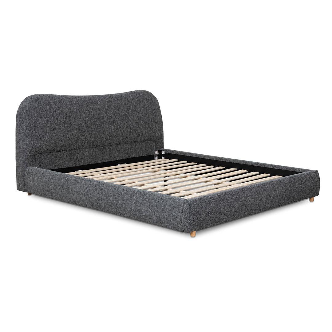 CBD8150-YO King Bed Frame - Charcoal Boucle - Furniture Castle