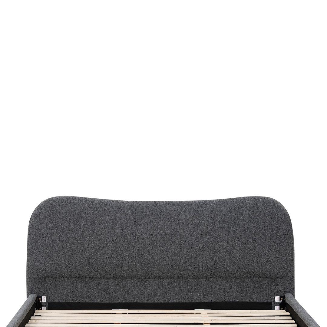 CBD8150-YO King Bed Frame - Charcoal Boucle - Furniture Castle