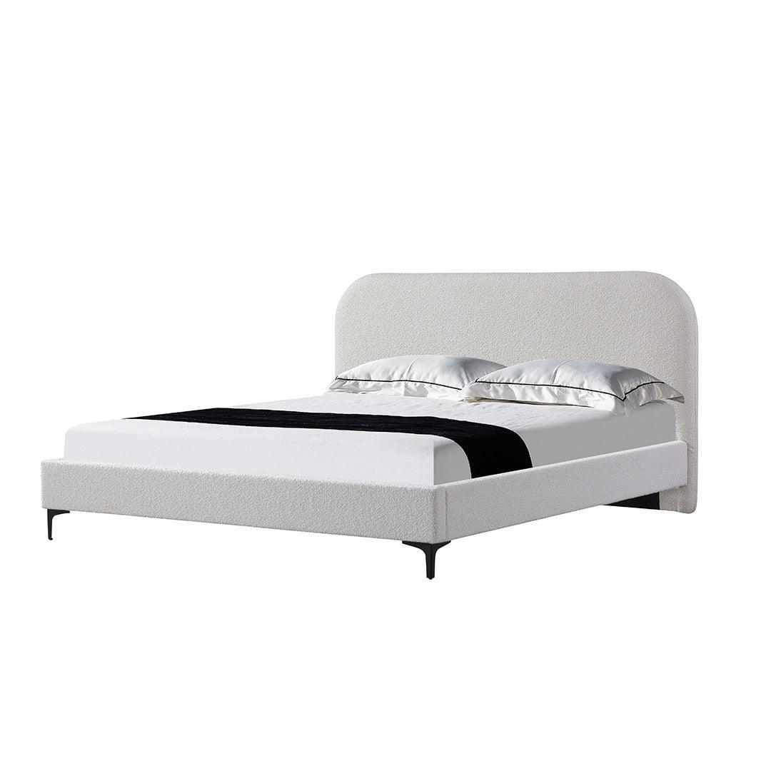 CBD8186-YO Queen Bed Frame - Cream White - Furniture Castle