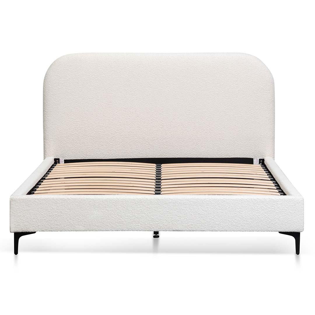 CBD8187-YO King Bed Frame - Cream White - Furniture Castle