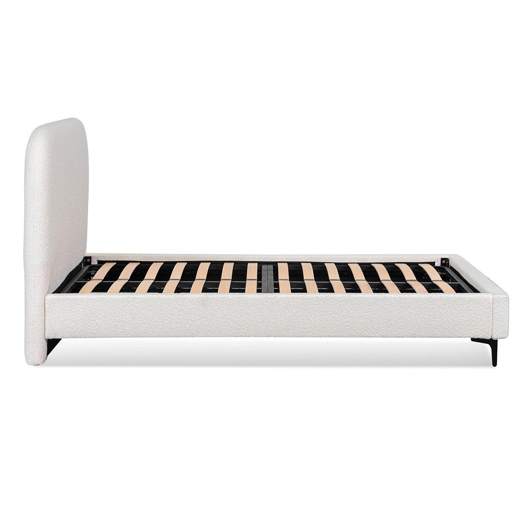 CBD8187-YO King Bed Frame - Cream White - Furniture Castle