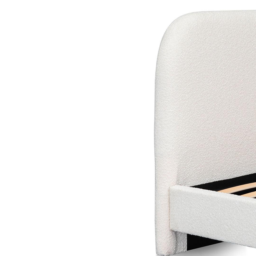 CBD8187-YO King Bed Frame - Cream White - Furniture Castle