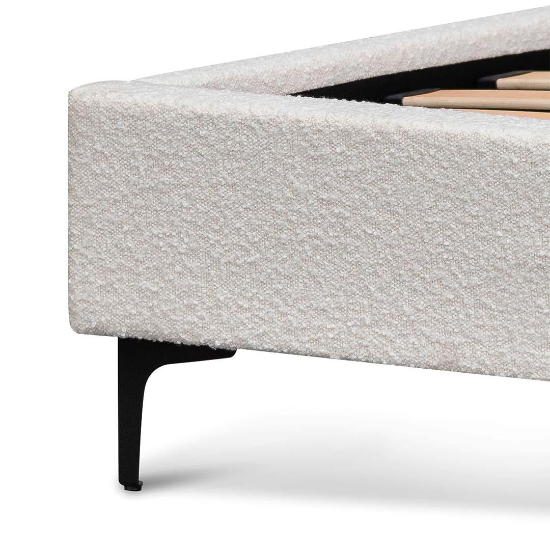 CBD8187-YO King Bed Frame - Cream White - Furniture Castle