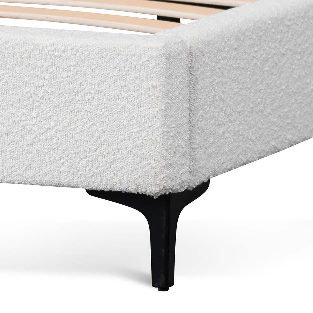 CBD8187-YO King Bed Frame - Cream White - Furniture Castle