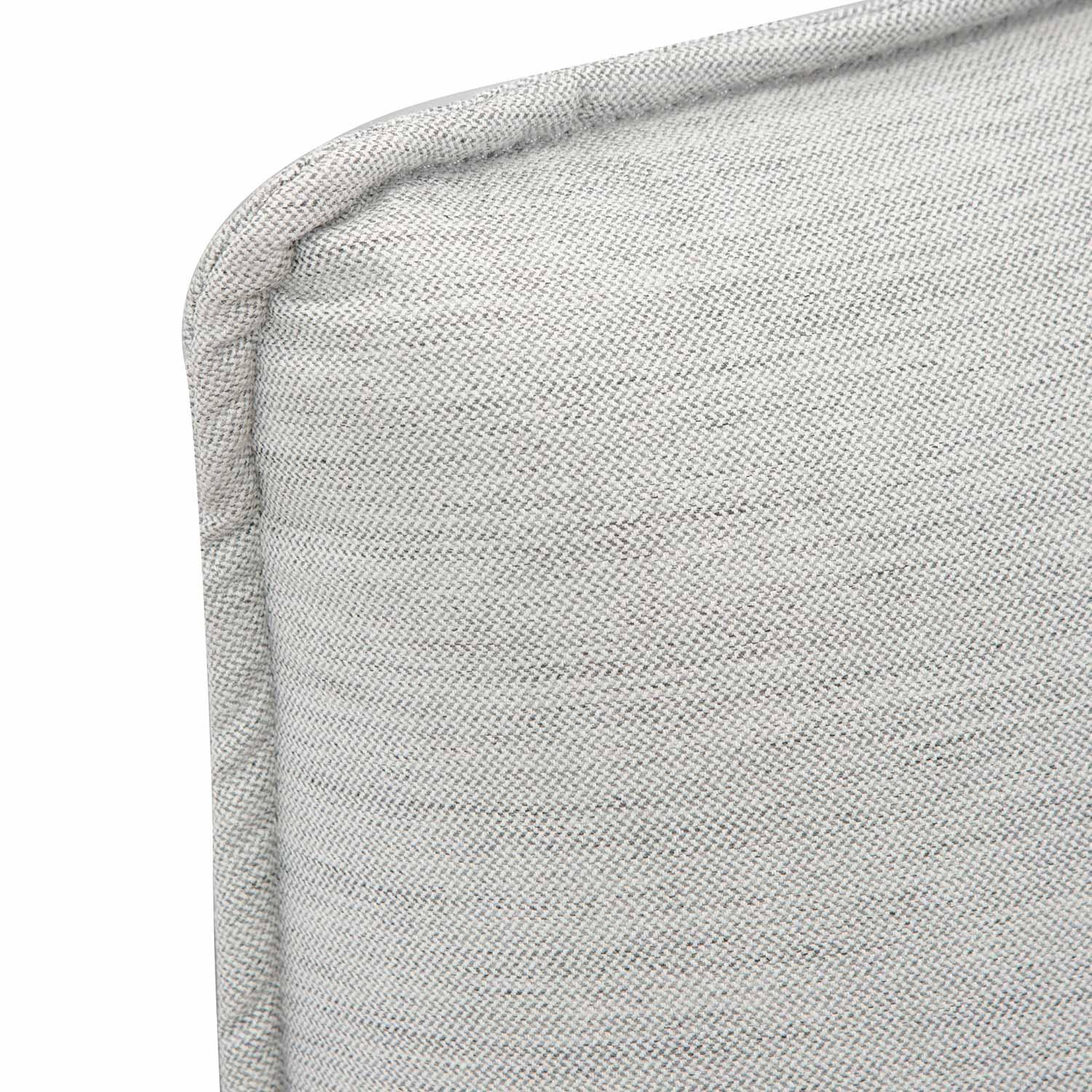 CBD8392-YO Fabric King Bed - Pearl Grey - Furniture Castle