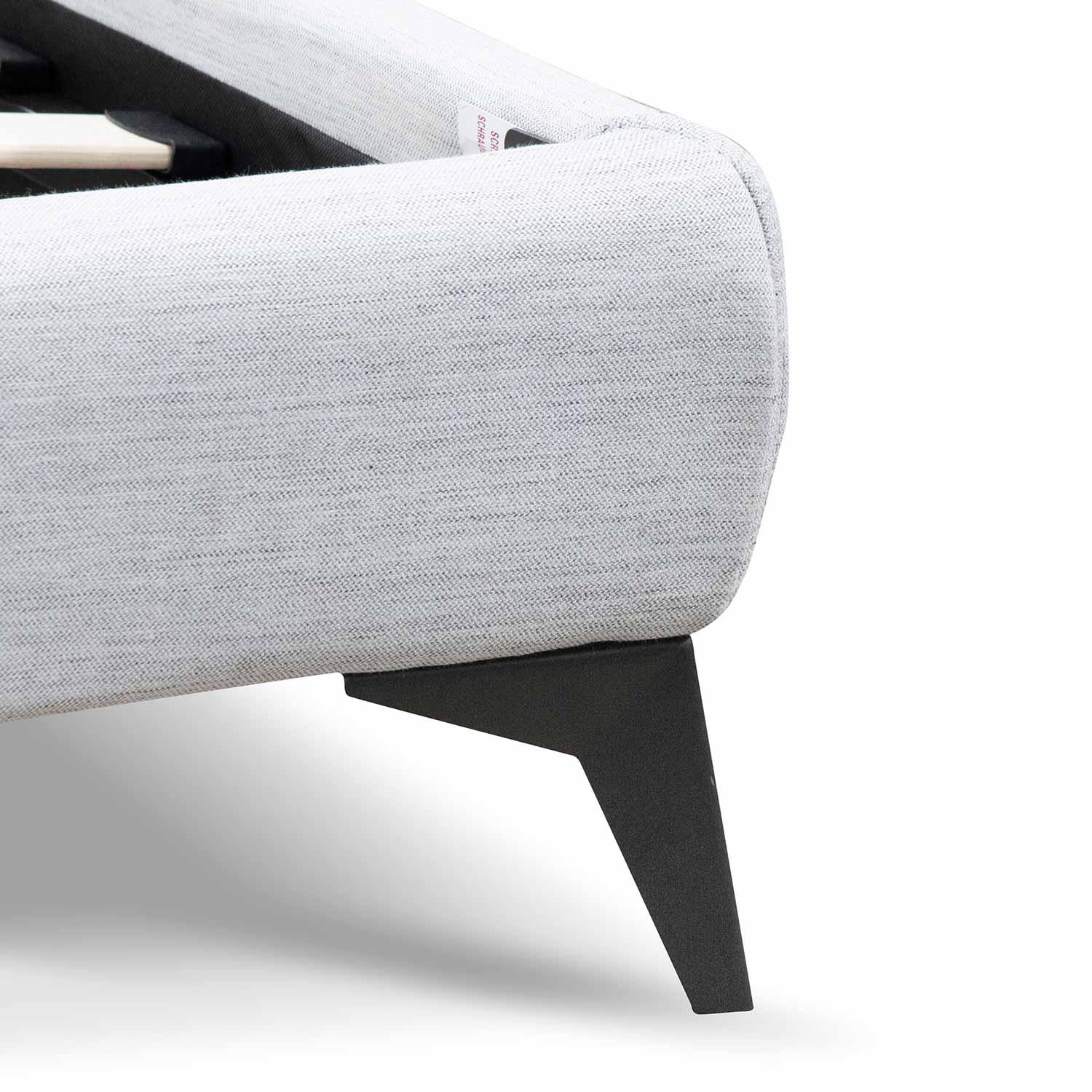 CBD8392-YO Fabric King Bed - Pearl Grey - Furniture Castle