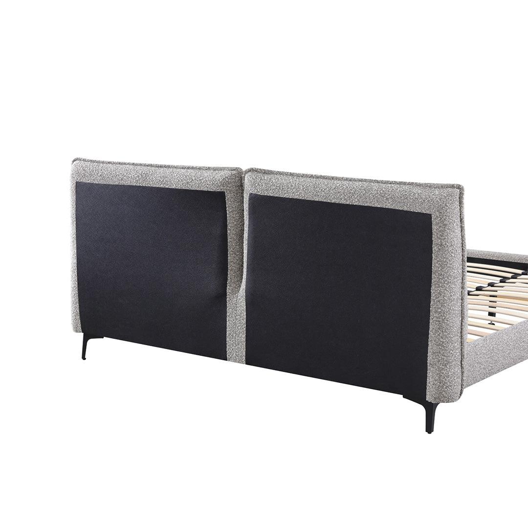 CBD8393-YO Fabric King Bed Frame - Olive Brown Boucle - Furniture Castle