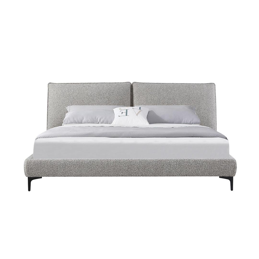 CBD8393-YO Fabric King Bed Frame - Olive Brown Boucle - Furniture Castle