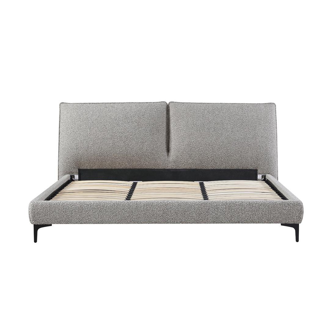 CBD8393-YO Fabric King Bed Frame - Olive Brown Boucle - Furniture Castle