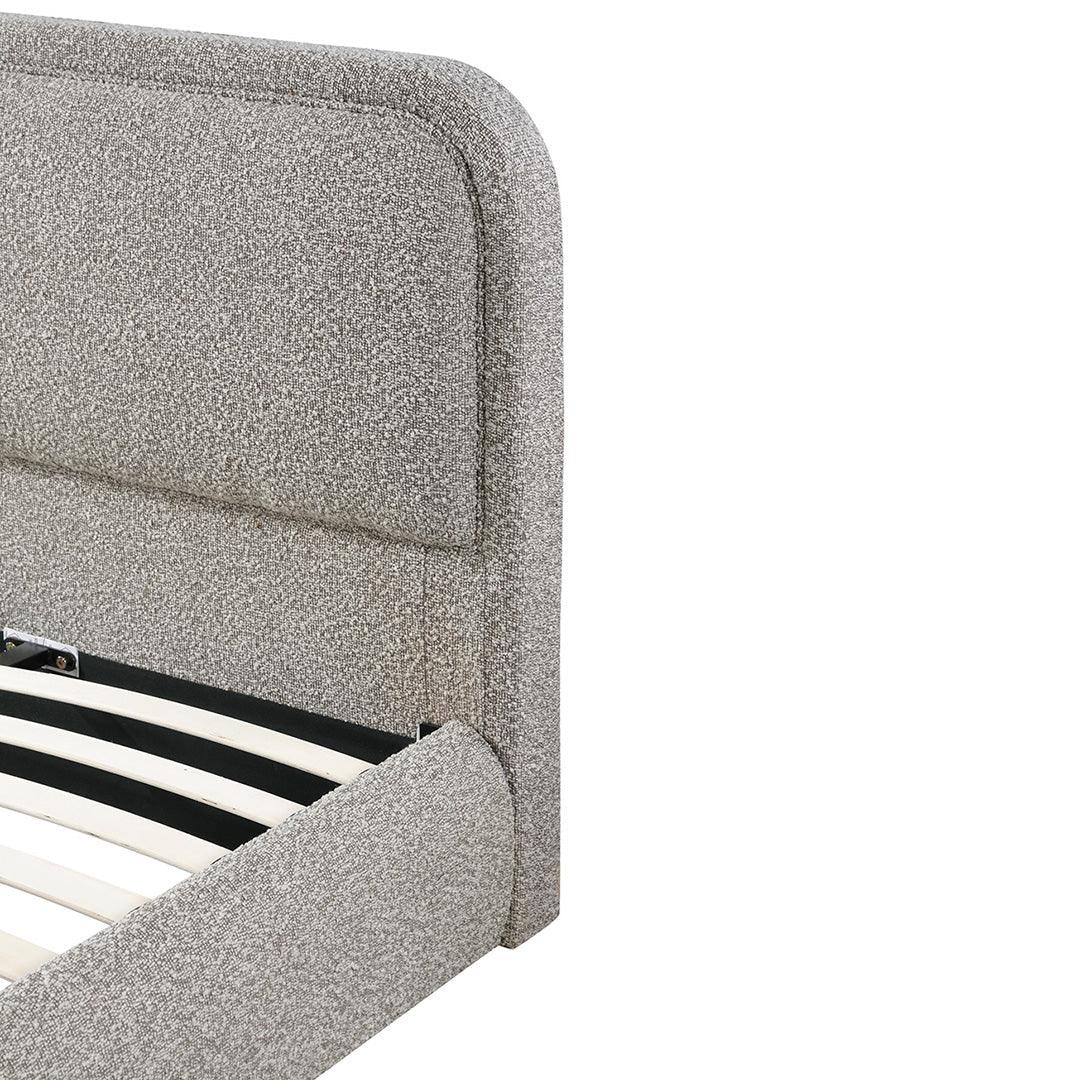 CBD8399-YO King Bed Frame - Olive Brown Boucle - Furniture Castle