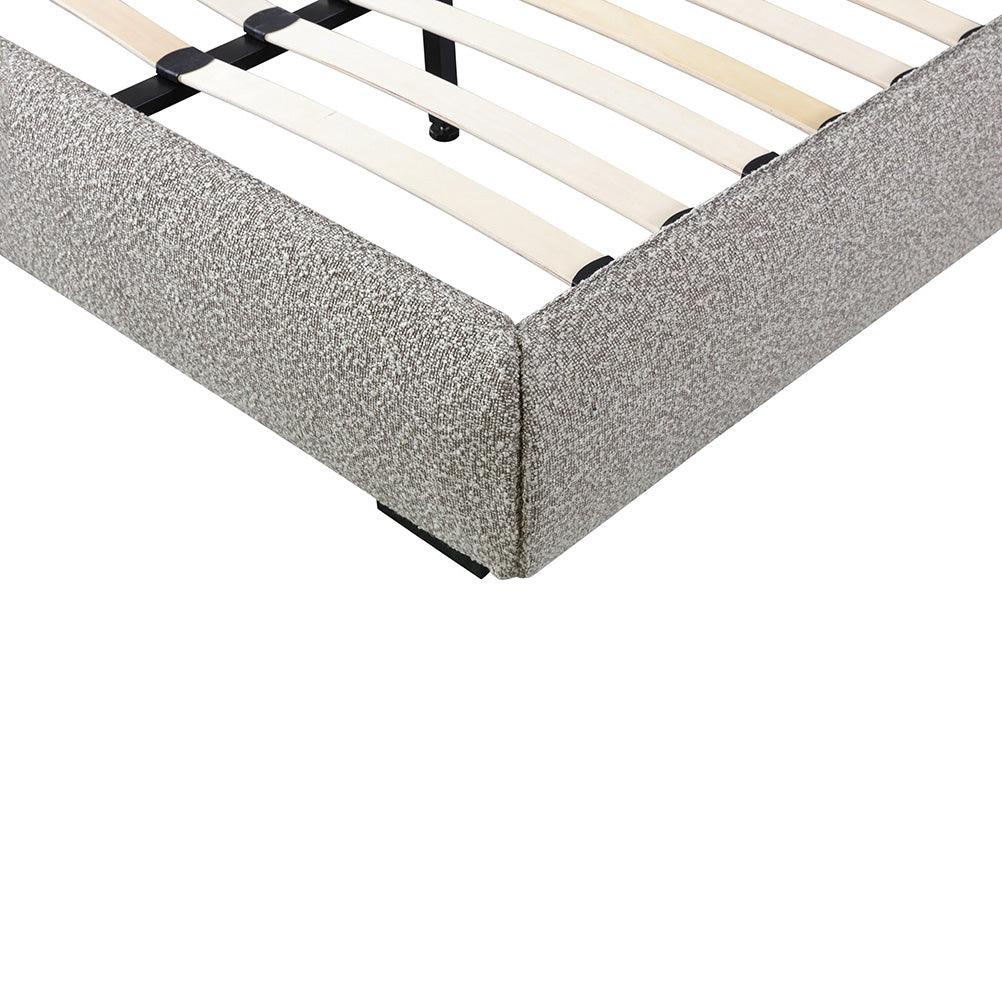 CBD8399-YO King Bed Frame - Olive Brown Boucle - Furniture Castle