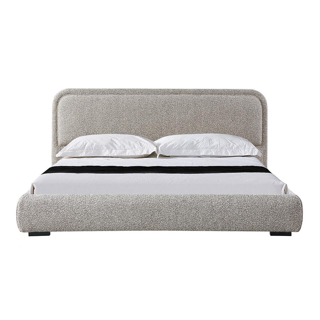 CBD8399-YO King Bed Frame - Olive Brown Boucle - Furniture Castle
