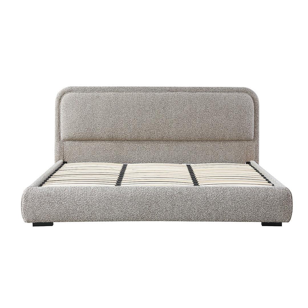 CBD8399-YO King Bed Frame - Olive Brown Boucle - Furniture Castle
