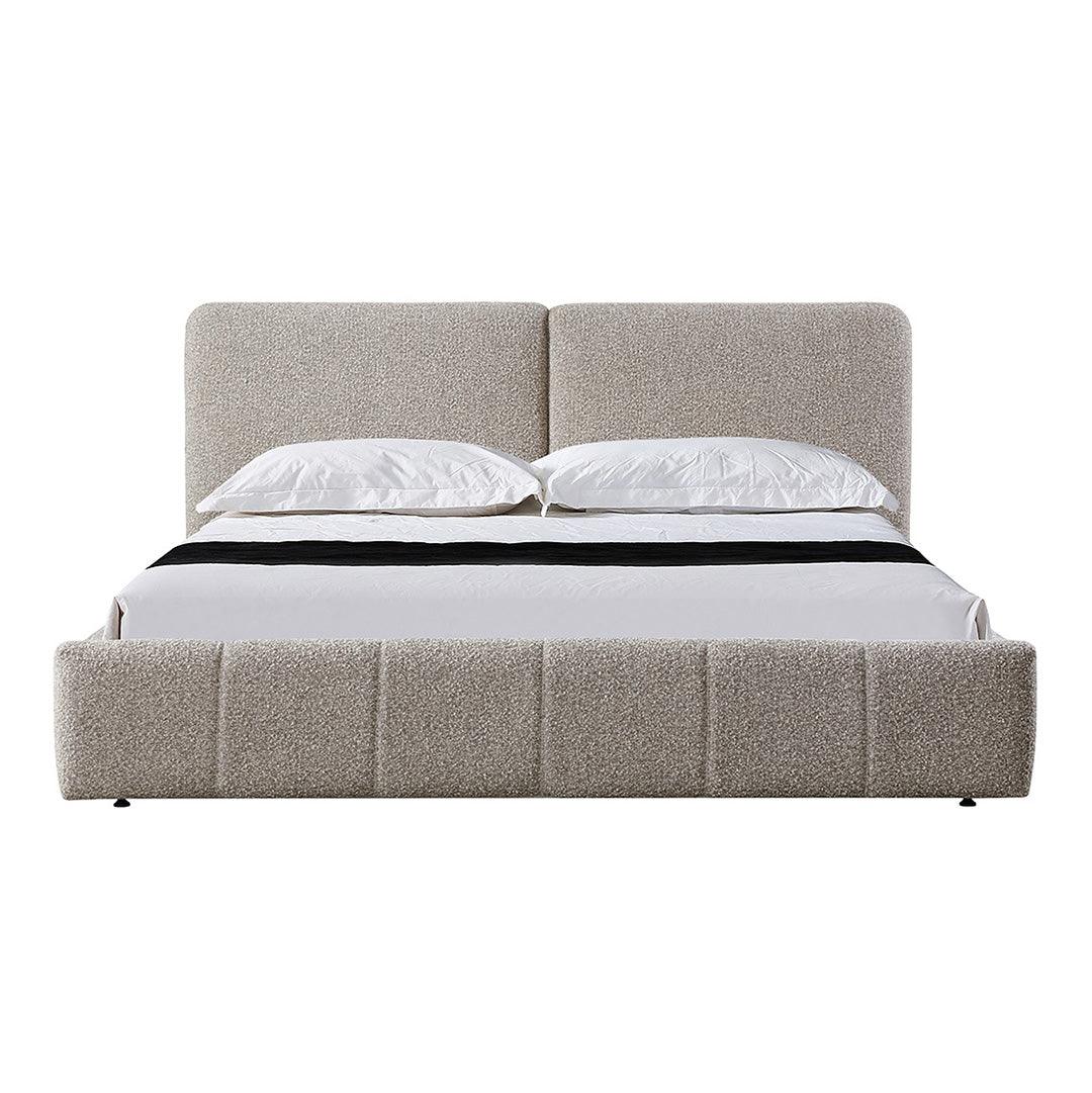 CBD8401-YO King Bed Frame - Olive Brown Boucle - Furniture Castle