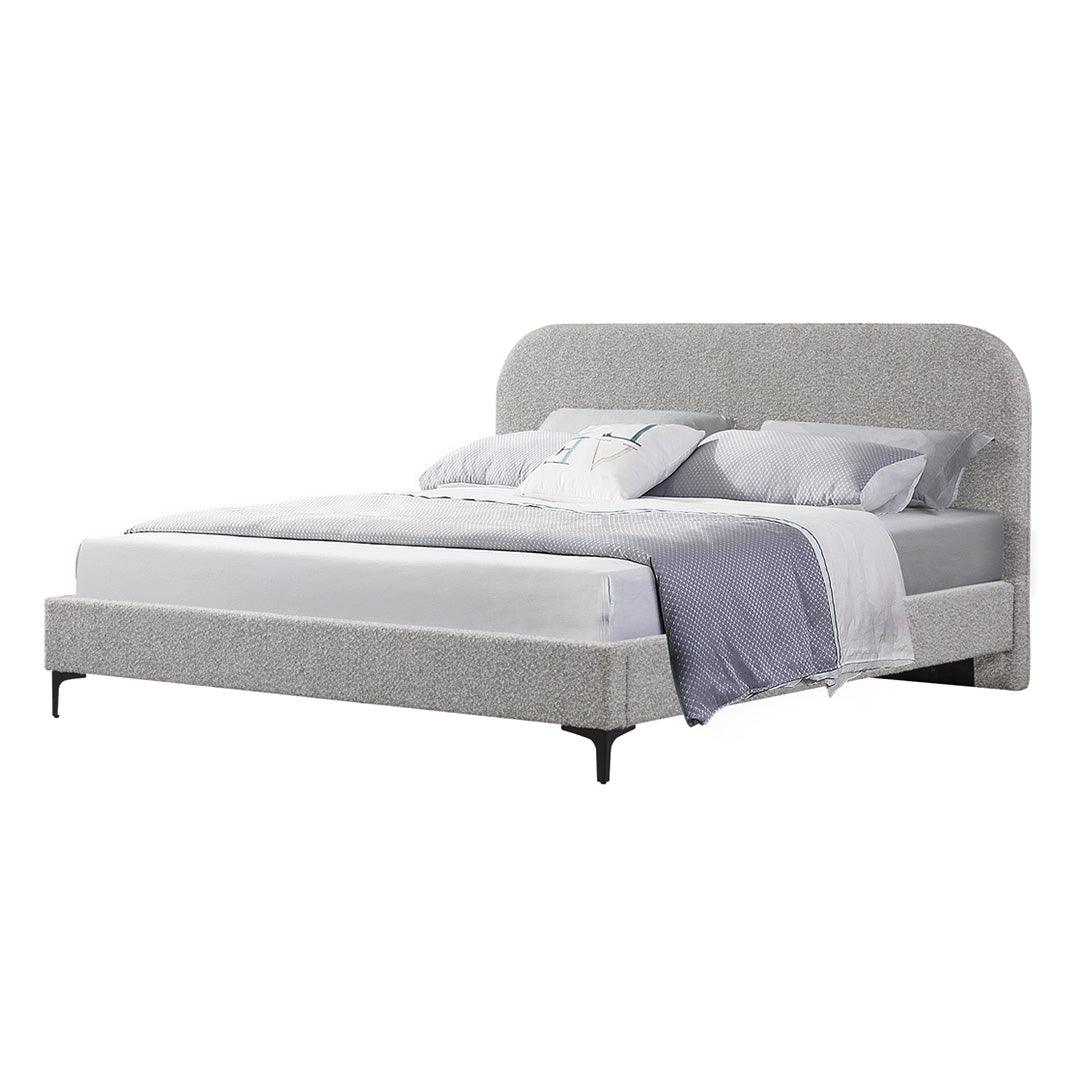 CBD8403-YO King Bed Frame - Olive Brown Boucle - Furniture Castle